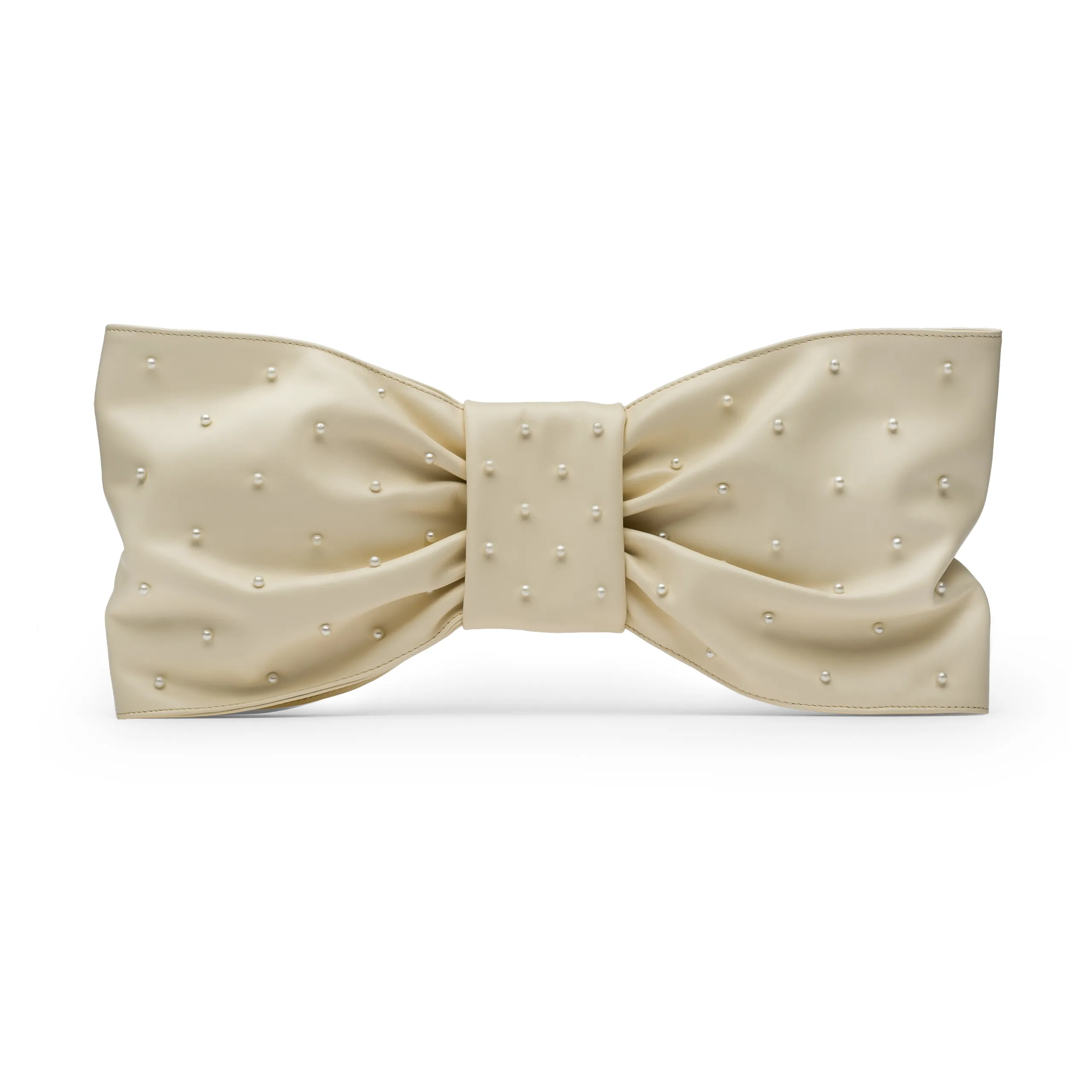 Genti Colectia Knot Clutch Pearl