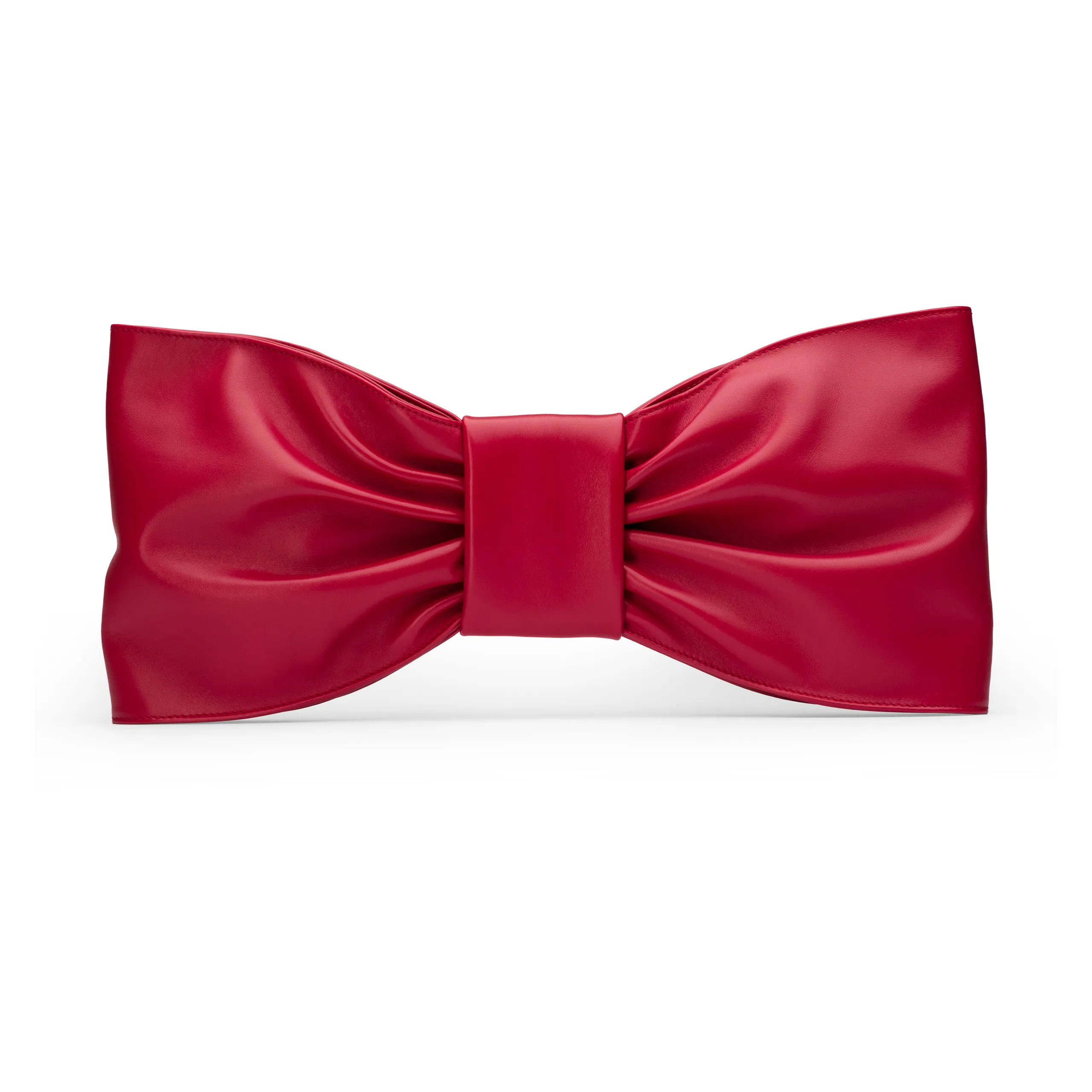 Genti Colectia Knot Clutch Ruby Red