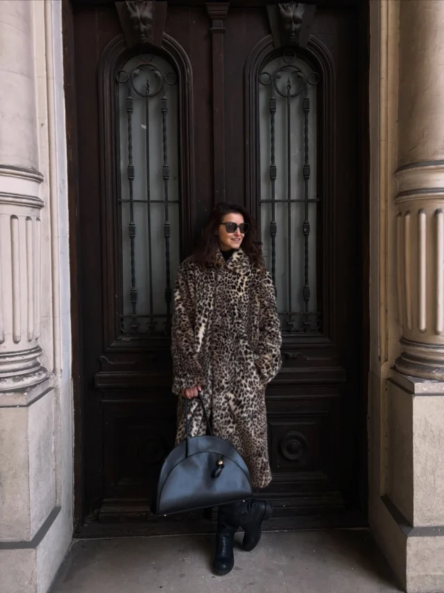 Taking over Paris one bag at a time • @anamaria_bucura is wearing Celest Tote / Black • optimef.com